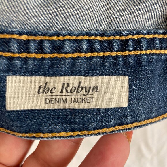 AG Adriano Goldschmied - Robyn Denim Jacket, Size L - Picture 6 of 9